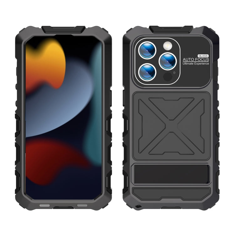 For iPhone 15 Pro Max R-JUST Life Waterproof Dustproof Shockproof Phone Case