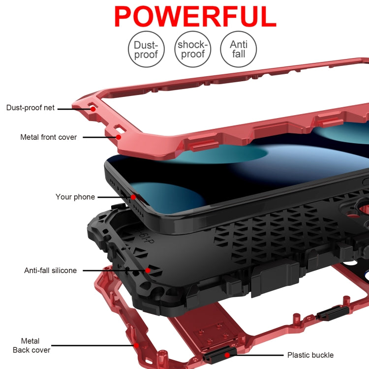 For iPhone 15 Pro Max R-JUST Life Waterproof Dustproof Shockproof Phone Case
