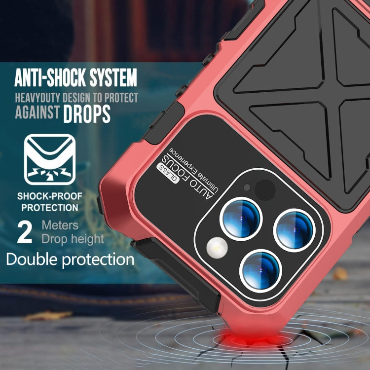 For iPhone 15 Pro Max R-JUST Life Waterproof Dustproof Shockproof Phone Case