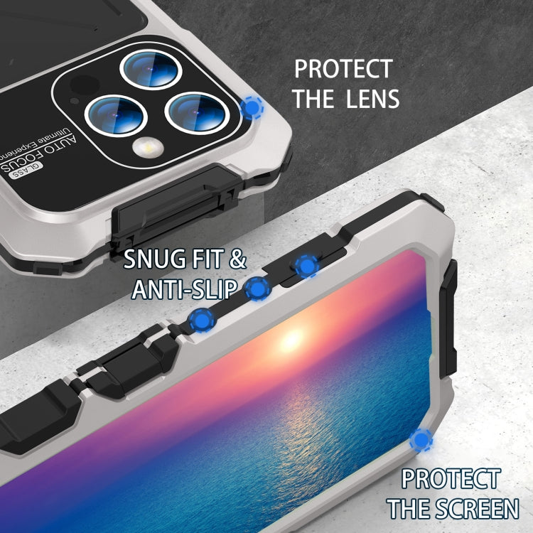 For iPhone 15 Pro Max R-JUST Life Waterproof Dustproof Shockproof Phone Case