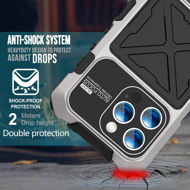 For iPhone 15 Pro Max R-JUST Life Waterproof Dustproof Shockproof Phone Case