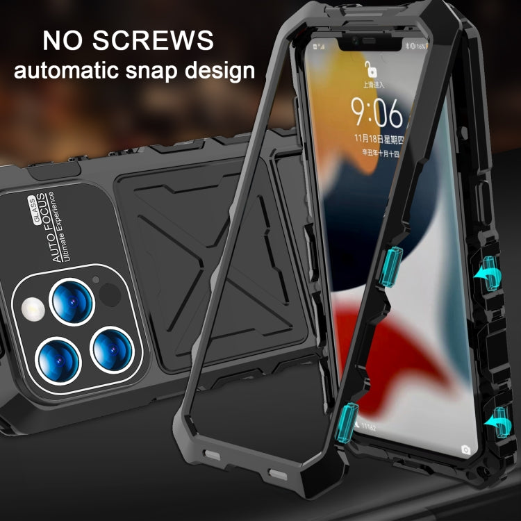 For iPhone 15 Pro R-JUST Life Waterproof Dustproof Shockproof Phone Case