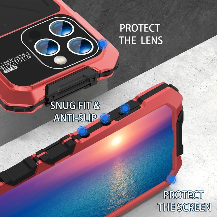 For iPhone 15 Pro R-JUST Life Waterproof Dustproof Shockproof Phone Case