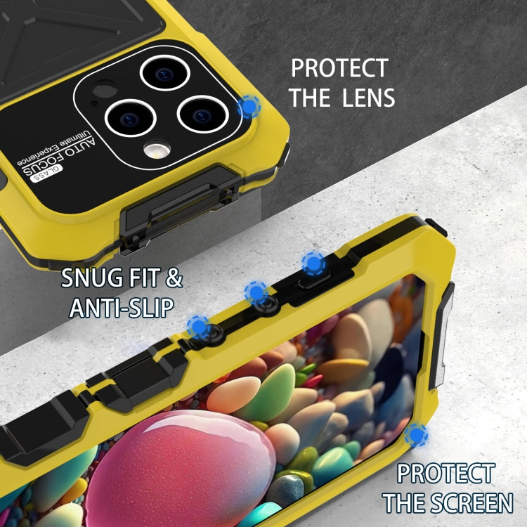 For iPhone 15 Pro R-JUST Life Waterproof Dustproof Shockproof Phone Case