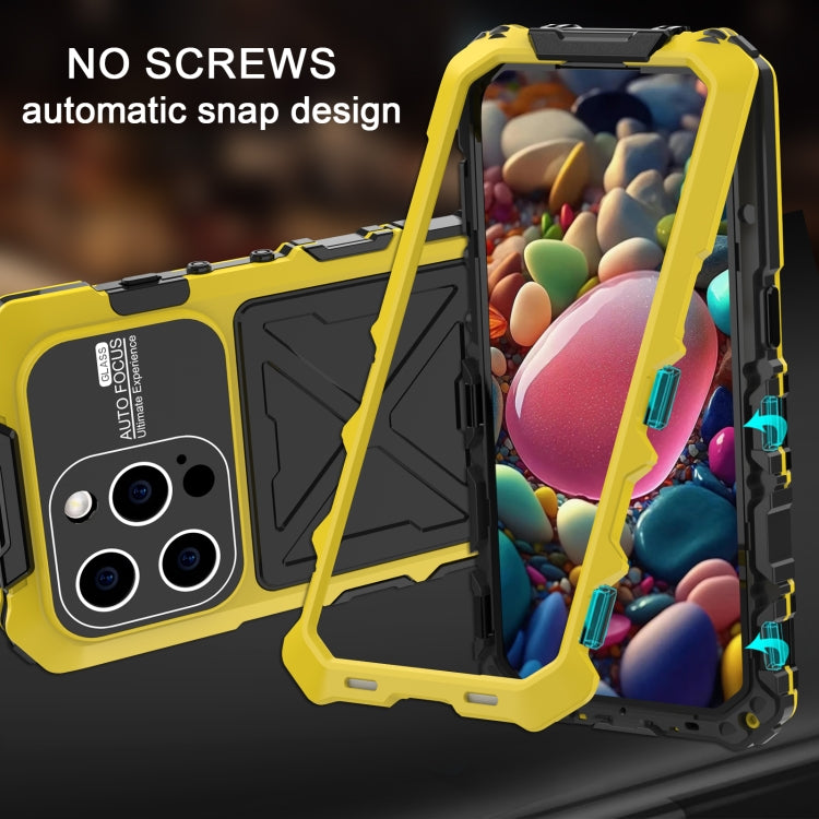 For iPhone 15 Pro R-JUST Life Waterproof Dustproof Shockproof Phone Case