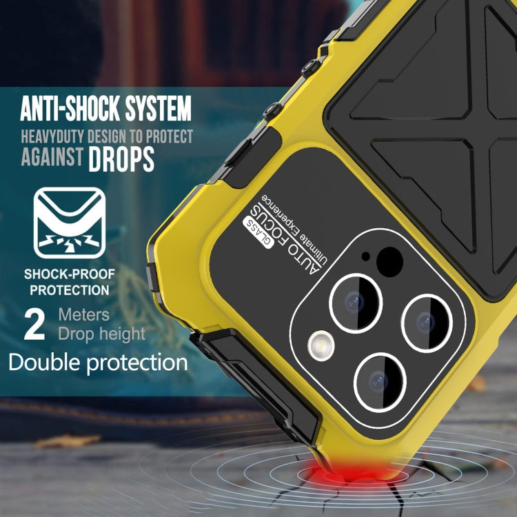 For iPhone 15 Pro R-JUST Life Waterproof Dustproof Shockproof Phone Case
