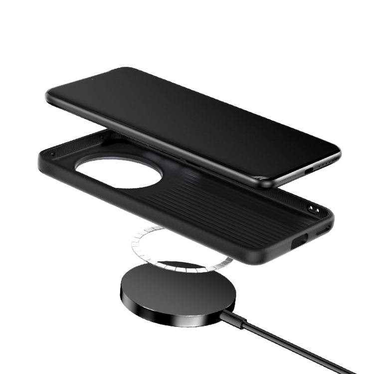 For Huawei Mate 60 ABEEL 6D Micro Relief MagSafe Magnetic Phone Case