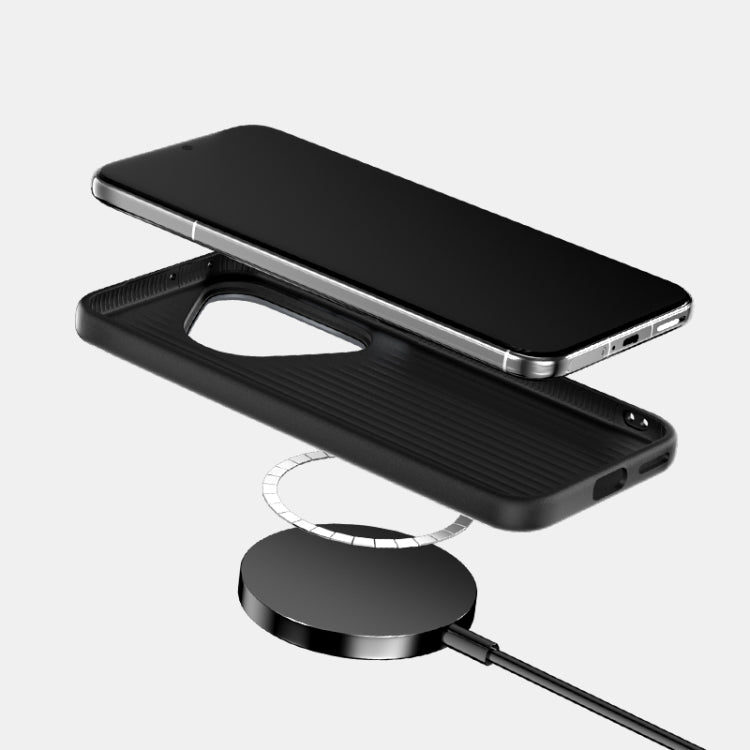 For Huawei Pura 70 Pro ABEEL 6D Micro Relief MagSafe Magnetic Phone Case