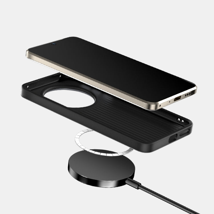 For Huawei Mate 70 ABEEL 6D Micro Relief MagSafe Magnetic Phone Case