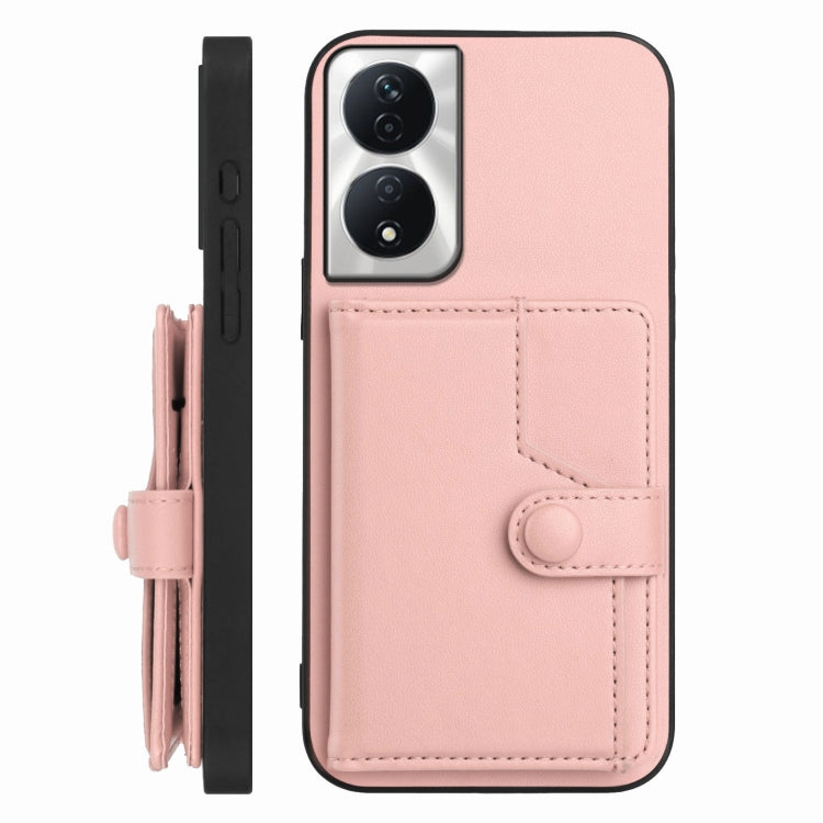 For Honor X7b / Play 8T 5G Button Card Bag RFID Anti-theft Phone Case