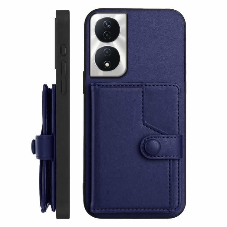 For Honor X7b / Play 8T 5G Button Card Bag RFID Anti-theft Phone Case
