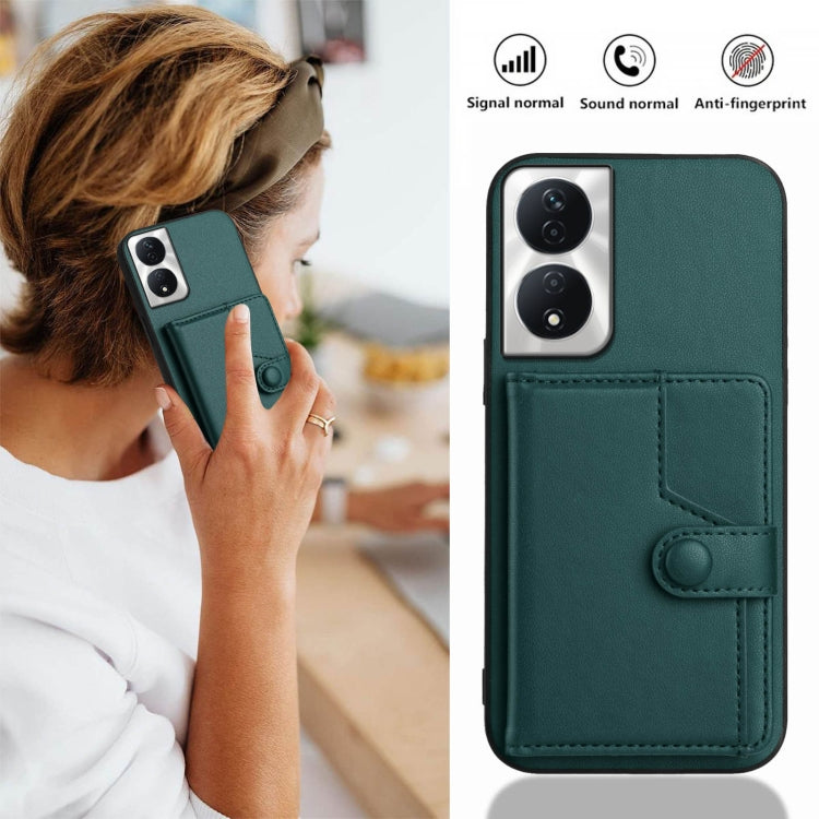For Honor X7b / Play 8T 5G Button Card Bag RFID Anti-theft Phone Case