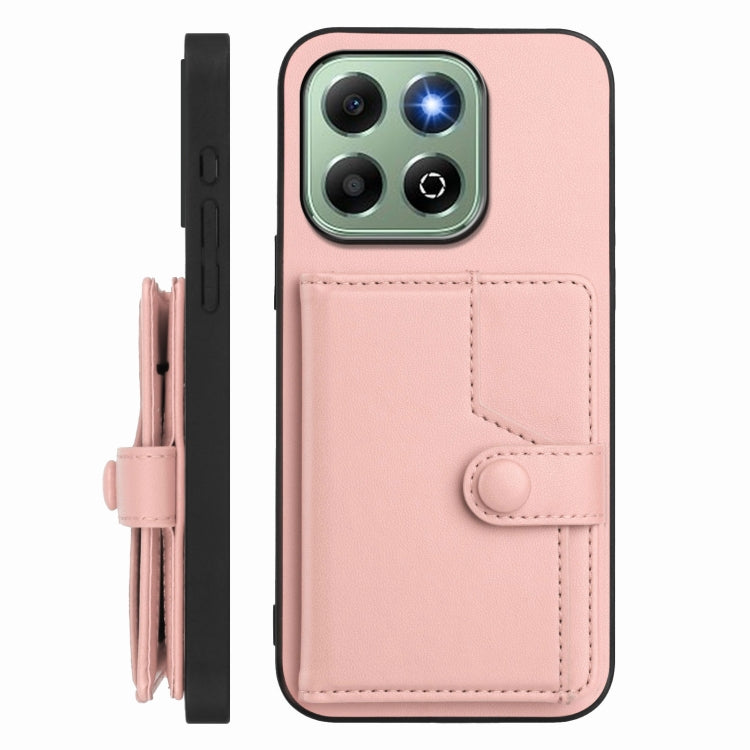 For Honor X6b Button Card Bag RFID Anti-theft Phone Case