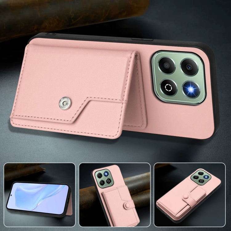 For Honor X6b Button Card Bag RFID Anti-theft Phone Case