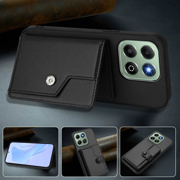 For Honor X6b Button Card Bag RFID Anti-theft Phone Case