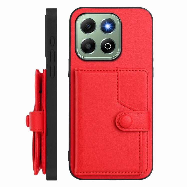 For Honor X6b Button Card Bag RFID Anti-theft Phone Case