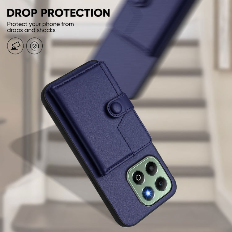 For Honor X6b Button Card Bag RFID Anti-theft Phone Case