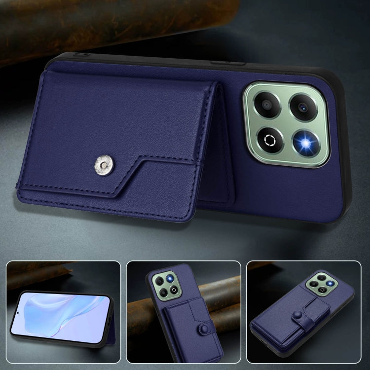 For Honor X6b Button Card Bag RFID Anti-theft Phone Case