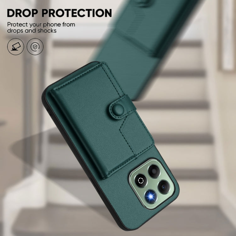 For Honor X6b Button Card Bag RFID Anti-theft Phone Case
