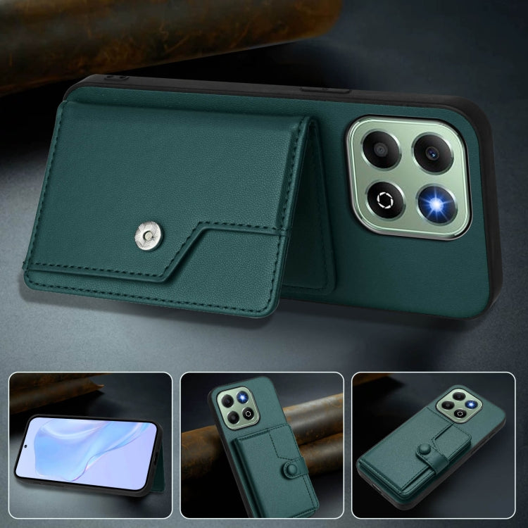 For Honor X6b Button Card Bag RFID Anti-theft Phone Case