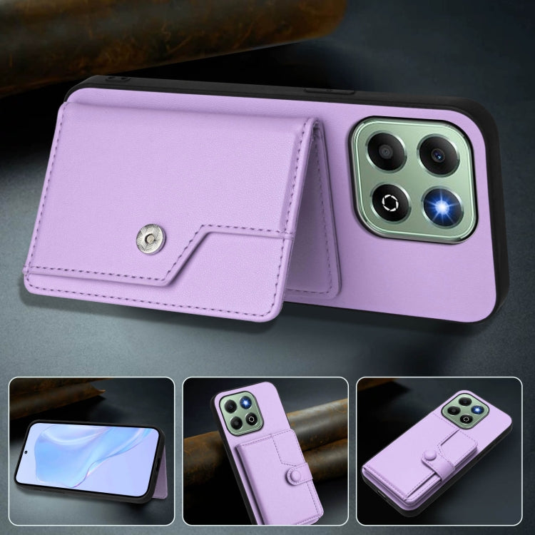 For Honor X6b Button Card Bag RFID Anti-theft Phone Case