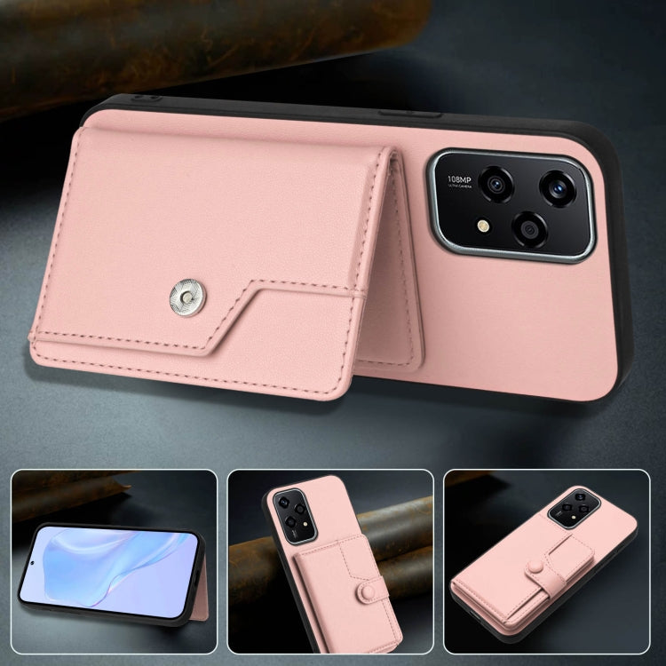 For Honor 200 Lite 5G Button Card Bag RFID Anti-theft Phone Case