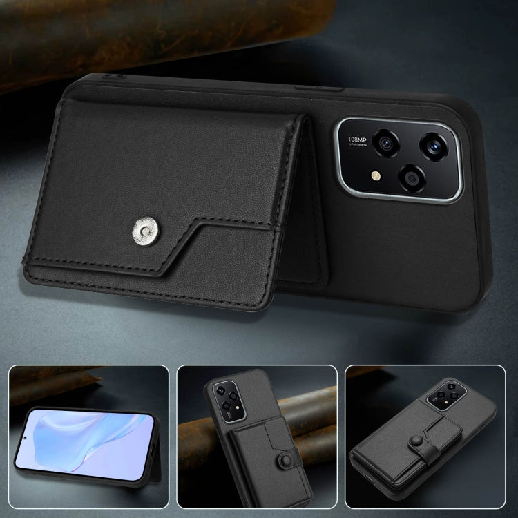 For Honor 200 Lite 5G Button Card Bag RFID Anti-theft Phone Case