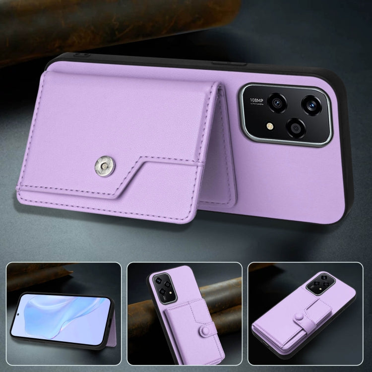 For Honor 200 Lite 5G Button Card Bag RFID Anti-theft Phone Case