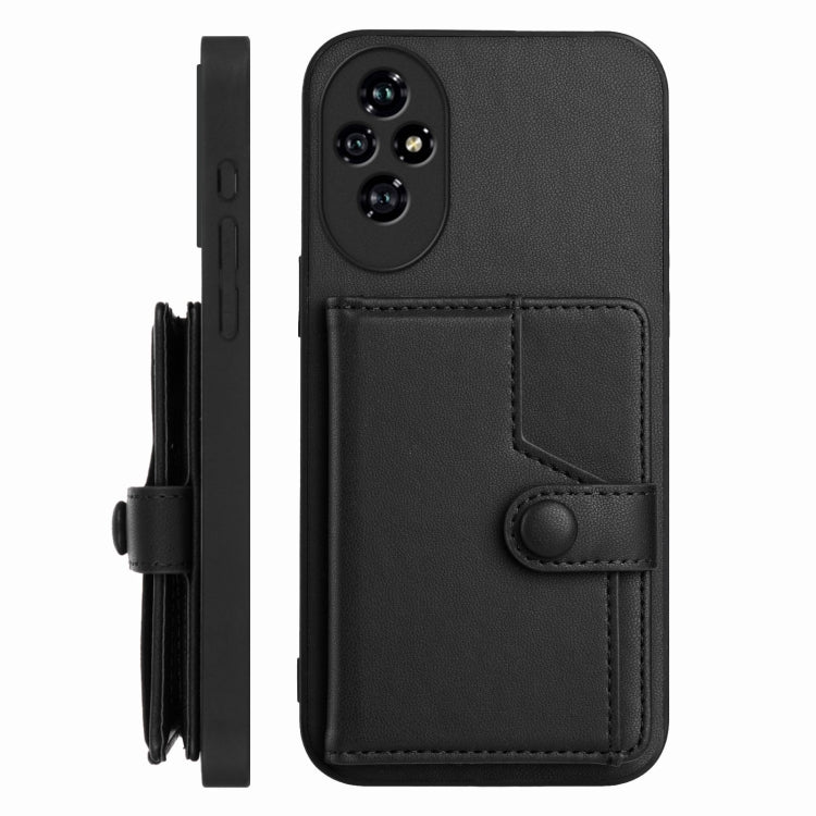 For Honor 200 Pro Button Card Bag RFID Anti-theft Phone Case
