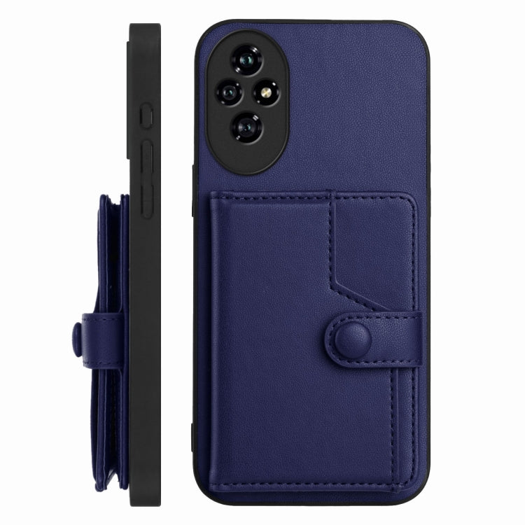For Honor 200 Pro Button Card Bag RFID Anti-theft Phone Case