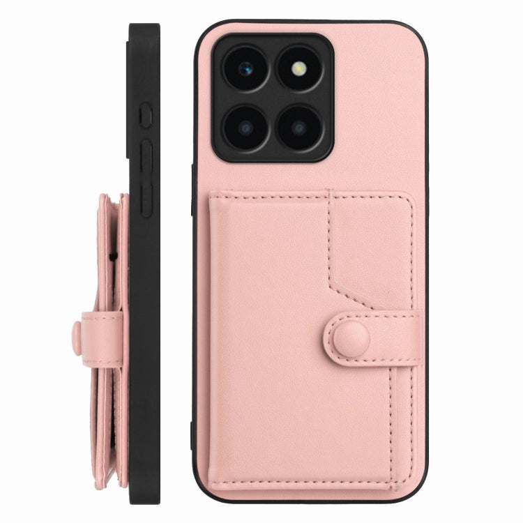 For Honor X6a Global Button Card Bag RFID Anti-theft Phone Case