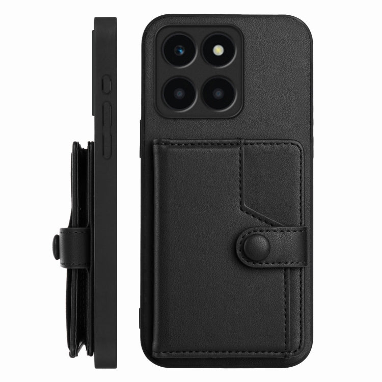 For Honor X6a Global Button Card Bag RFID Anti-theft Phone Case