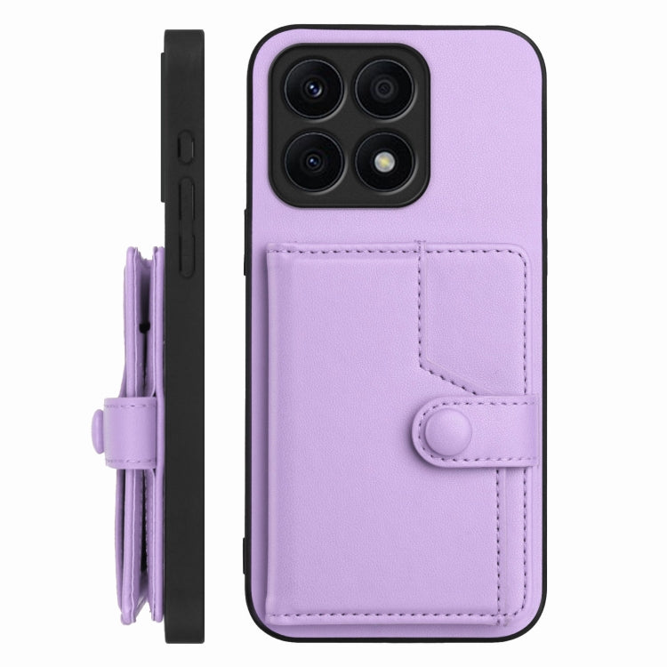 For Honor X8a Button Card Bag RFID Anti-theft Phone Case