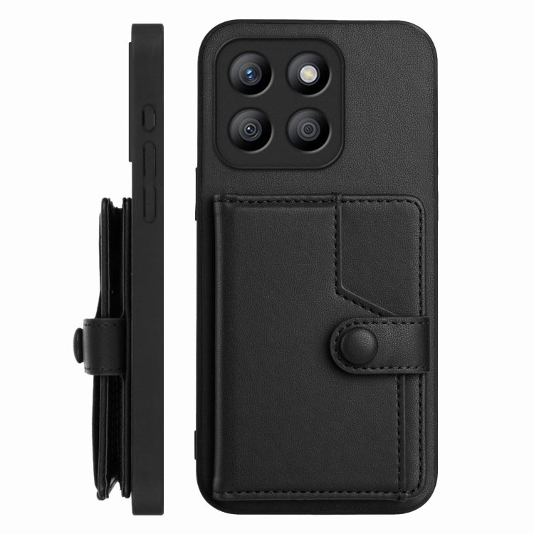 For Honor X8b Global Button Card Bag RFID Anti-theft Phone Case