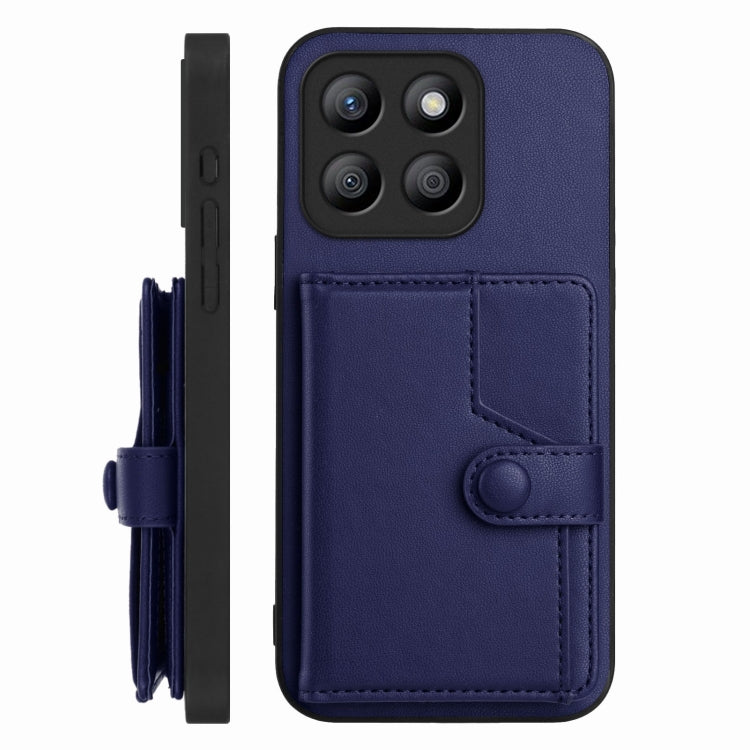 For Honor X8b Global Button Card Bag RFID Anti-theft Phone Case