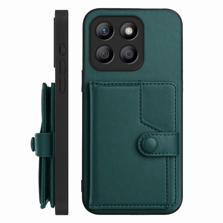 For Honor X8b Global Button Card Bag RFID Anti-theft Phone Case