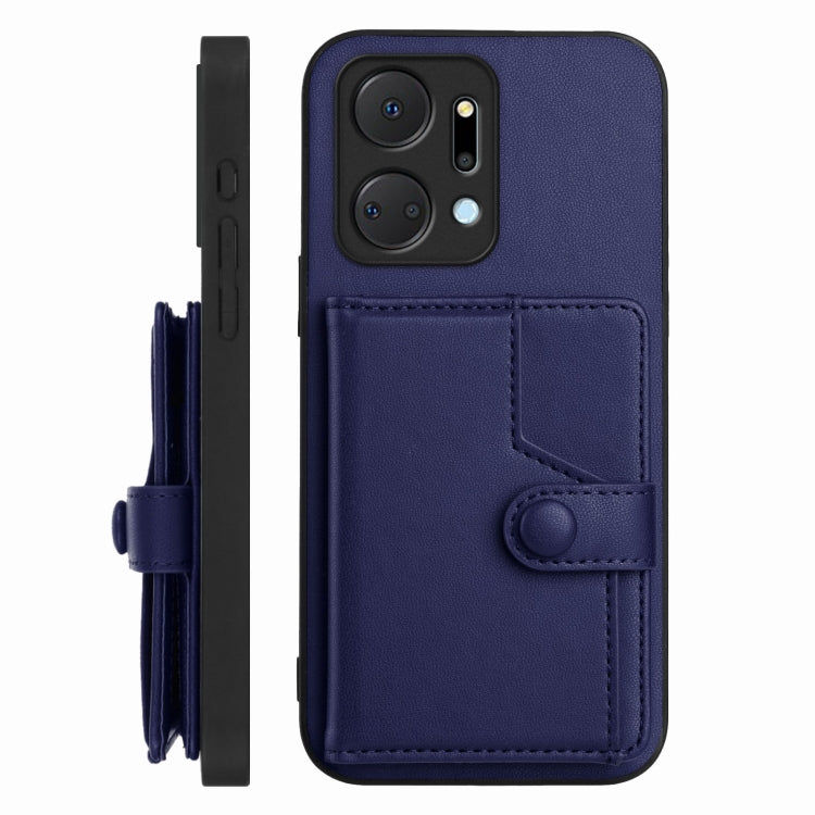 For Honor X7a / Play7T Button Card Bag RFID Anti-theft Phone Case