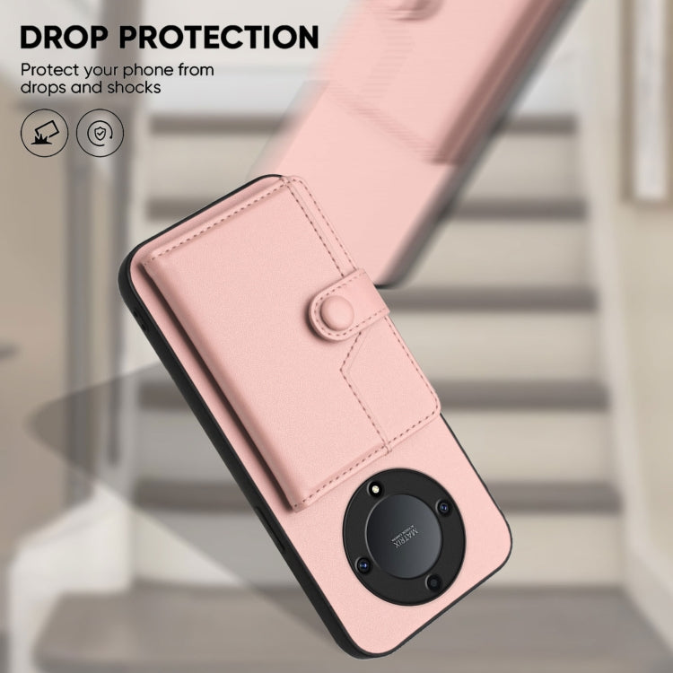For Honor X9a / Magic5 Lite Button Card Bag RFID Anti-theft Phone Case