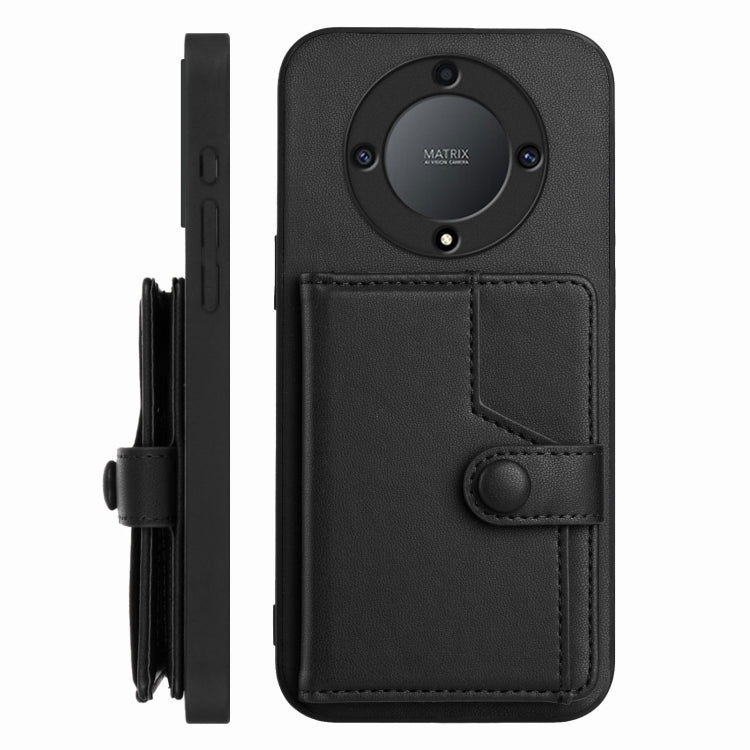 For Honor X9a / Magic5 Lite Button Card Bag RFID Anti-theft Phone Case