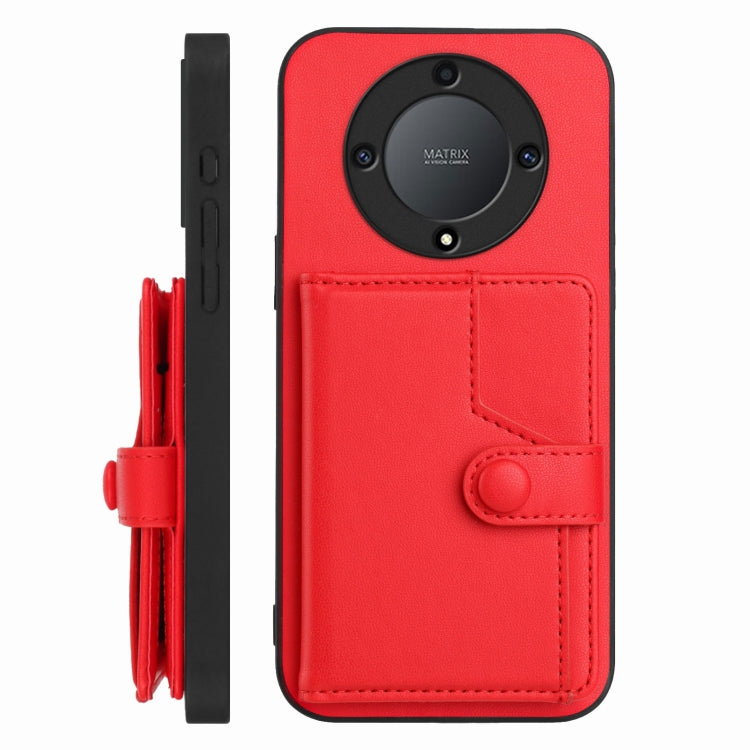 For Honor X9a / Magic5 Lite Button Card Bag RFID Anti-theft Phone Case