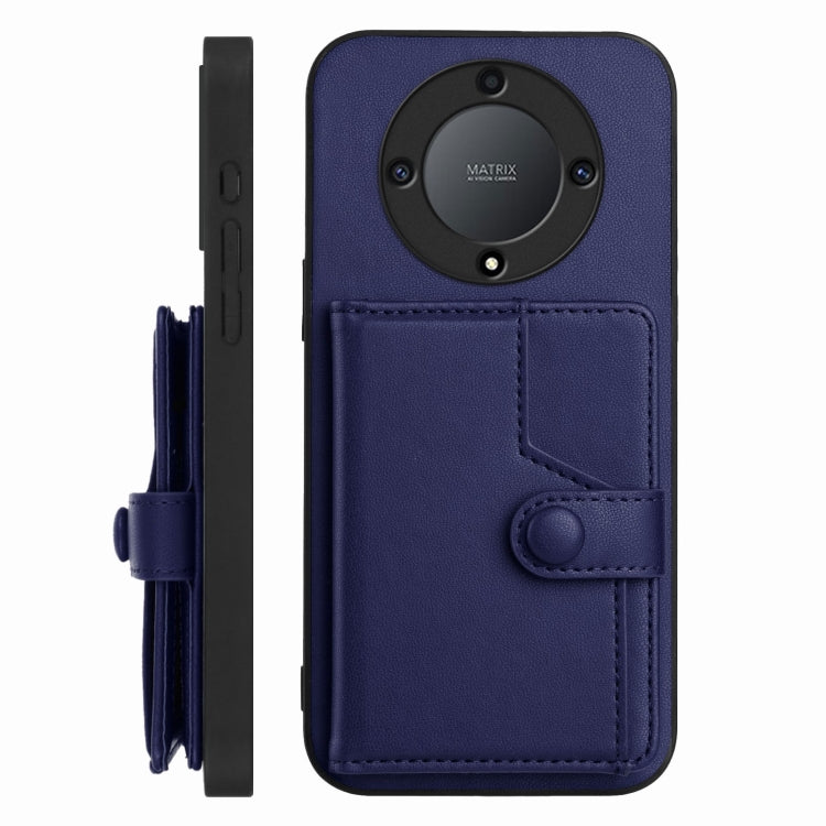 For Honor X9a / Magic5 Lite Button Card Bag RFID Anti-theft Phone Case