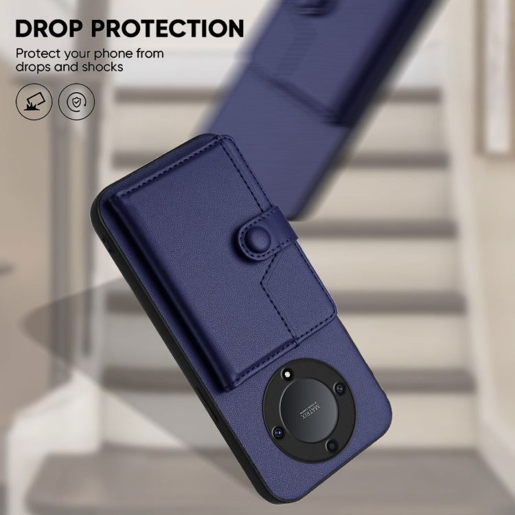 For Honor X9a / Magic5 Lite Button Card Bag RFID Anti-theft Phone Case