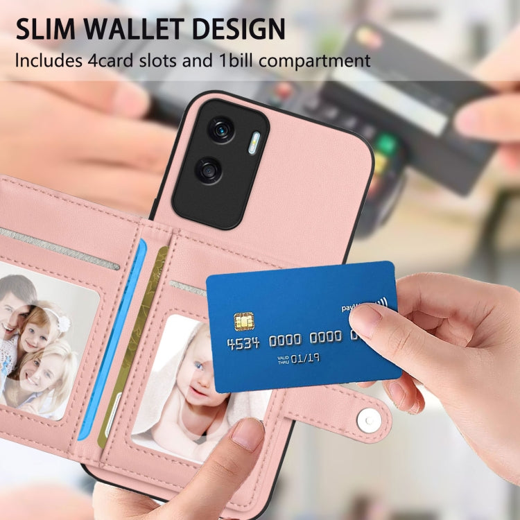 For Honor X50i Button Card Bag RFID Anti-theft Phone Case