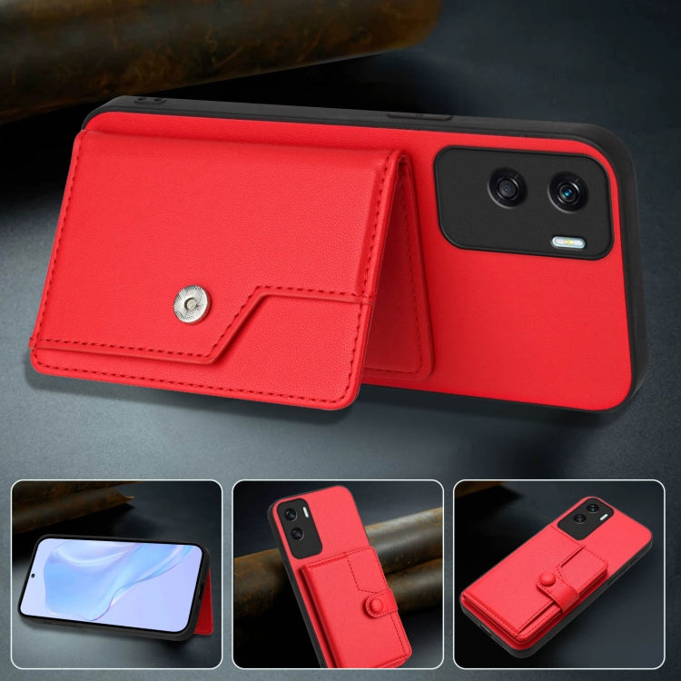 For Honor X50i Button Card Bag RFID Anti-theft Phone Case