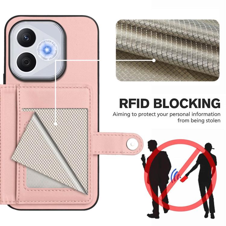 For Honor 400 Lite Global / X70i Button Card Bag RFID Anti-theft Phone Case