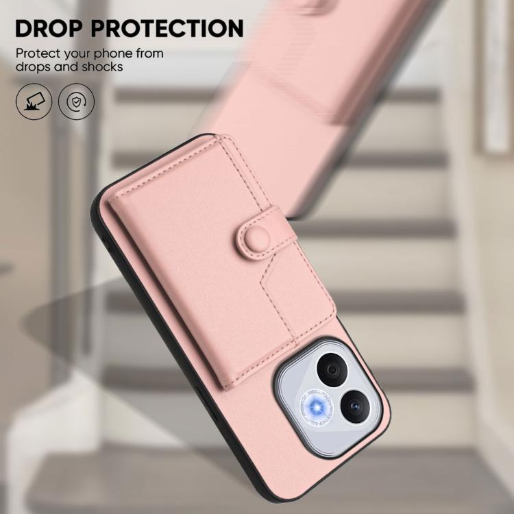 For Honor 400 Lite Global / X70i Button Card Bag RFID Anti-theft Phone Case