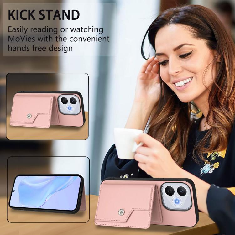 For Honor 400 Lite Global / X70i Button Card Bag RFID Anti-theft Phone Case