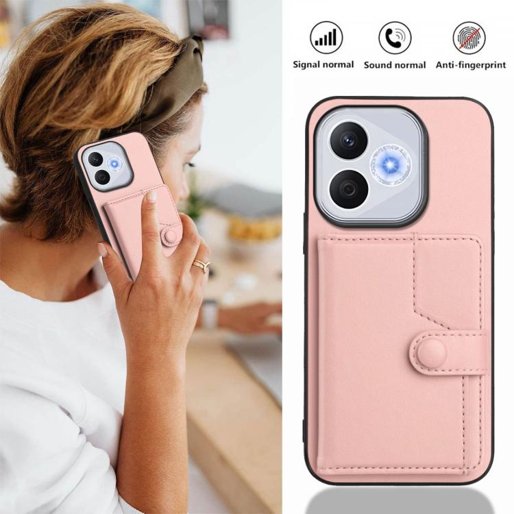 For Honor 400 Lite Global / X70i Button Card Bag RFID Anti-theft Phone Case