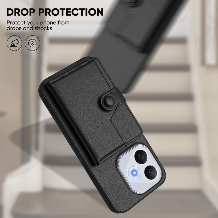 For Honor 400 Lite Global / X70i Button Card Bag RFID Anti-theft Phone Case