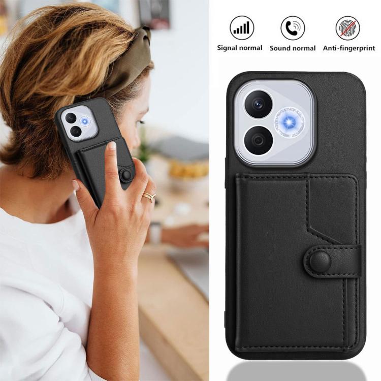 For Honor 400 Lite Global / X70i Button Card Bag RFID Anti-theft Phone Case